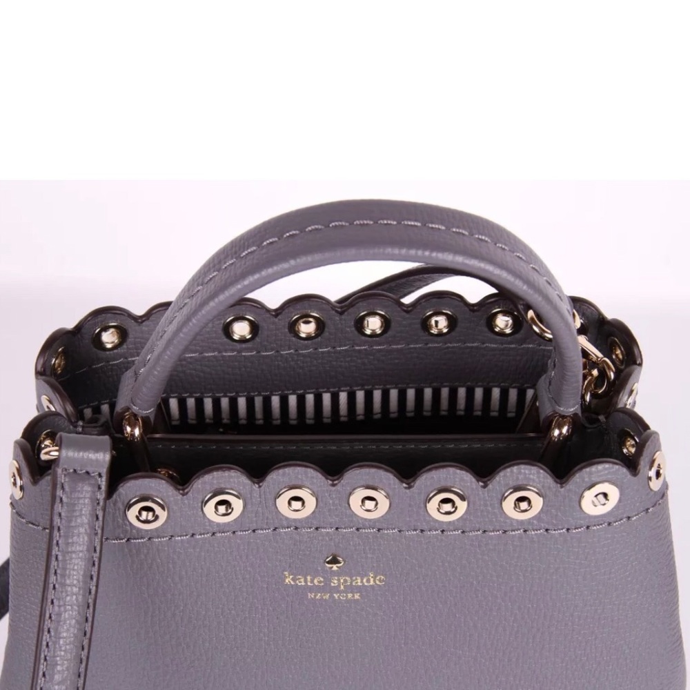 Kate Spade Mini Janell Pebble Leather Satchel